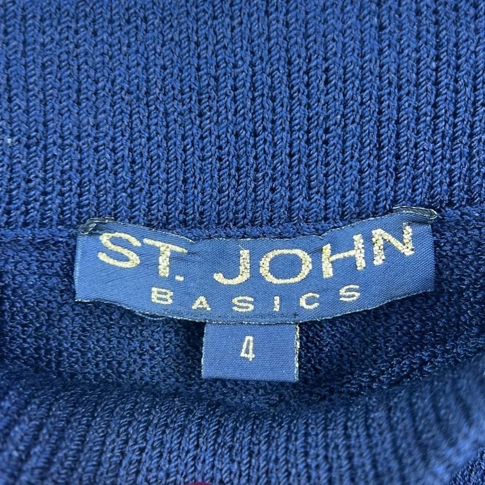 St. John Classic Blue Pencil Skirt A578